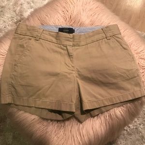 J. Crew 4” Chino Khaki Shorts